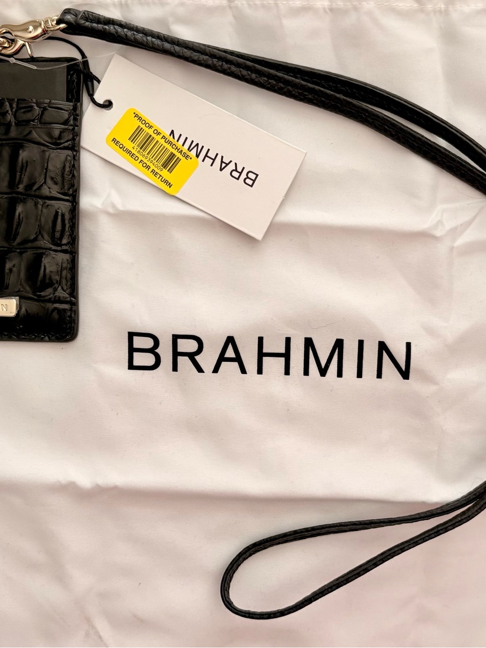 Brahmin Sawyer Lanyard in Black Melbourne NWT